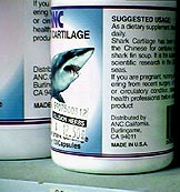Shark cartilage products